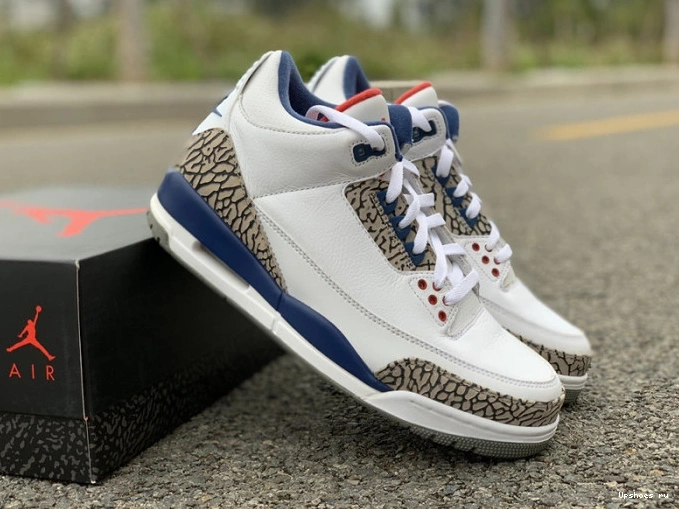 JORDAN LOOK 854262-106 BLUE AIR FIRST RETRO 3 NIKE TRUE AIR 0414